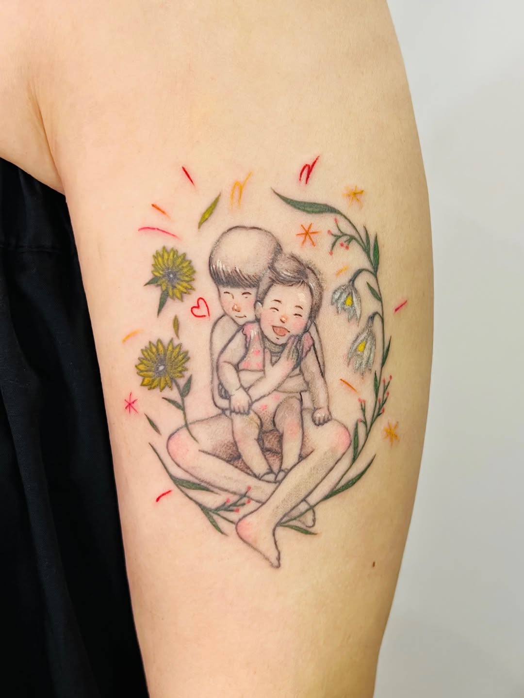 Tattoo by @purinntattoo — illustrative, fine_line