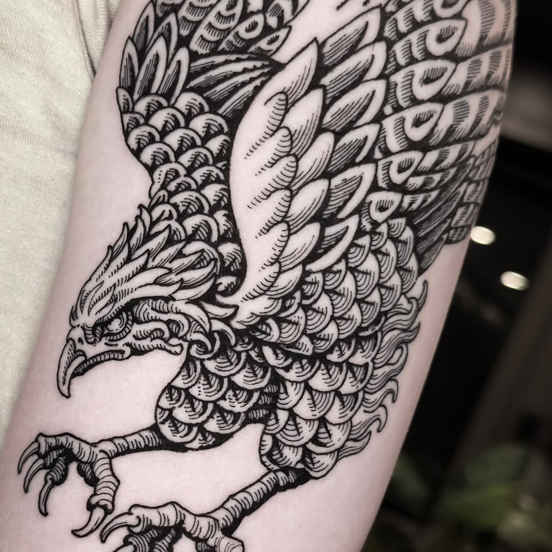 Tattoo by @dokk_vintage — illustrative