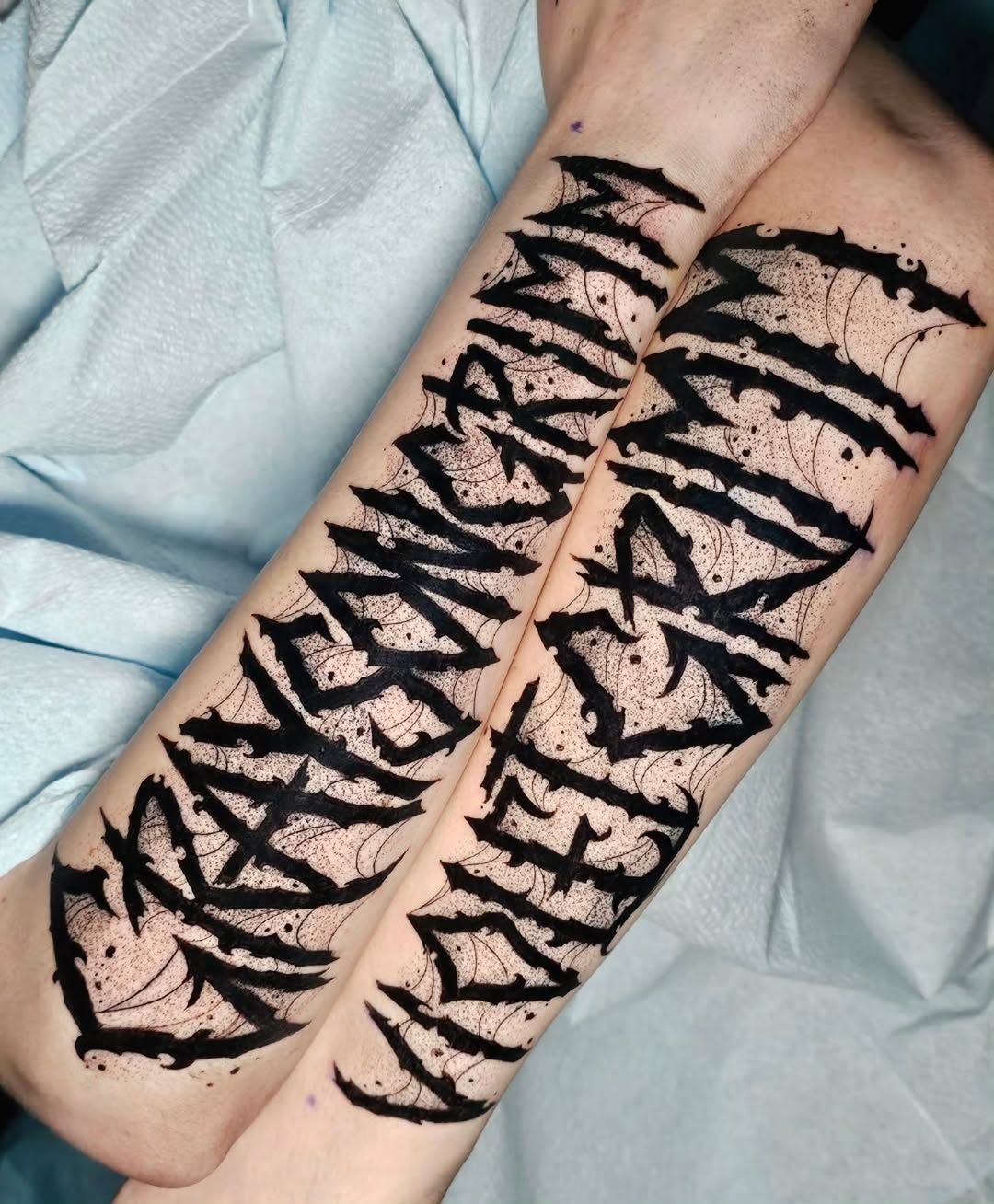 Tattoo by @kelseylorrae β lettering_script, blackwork