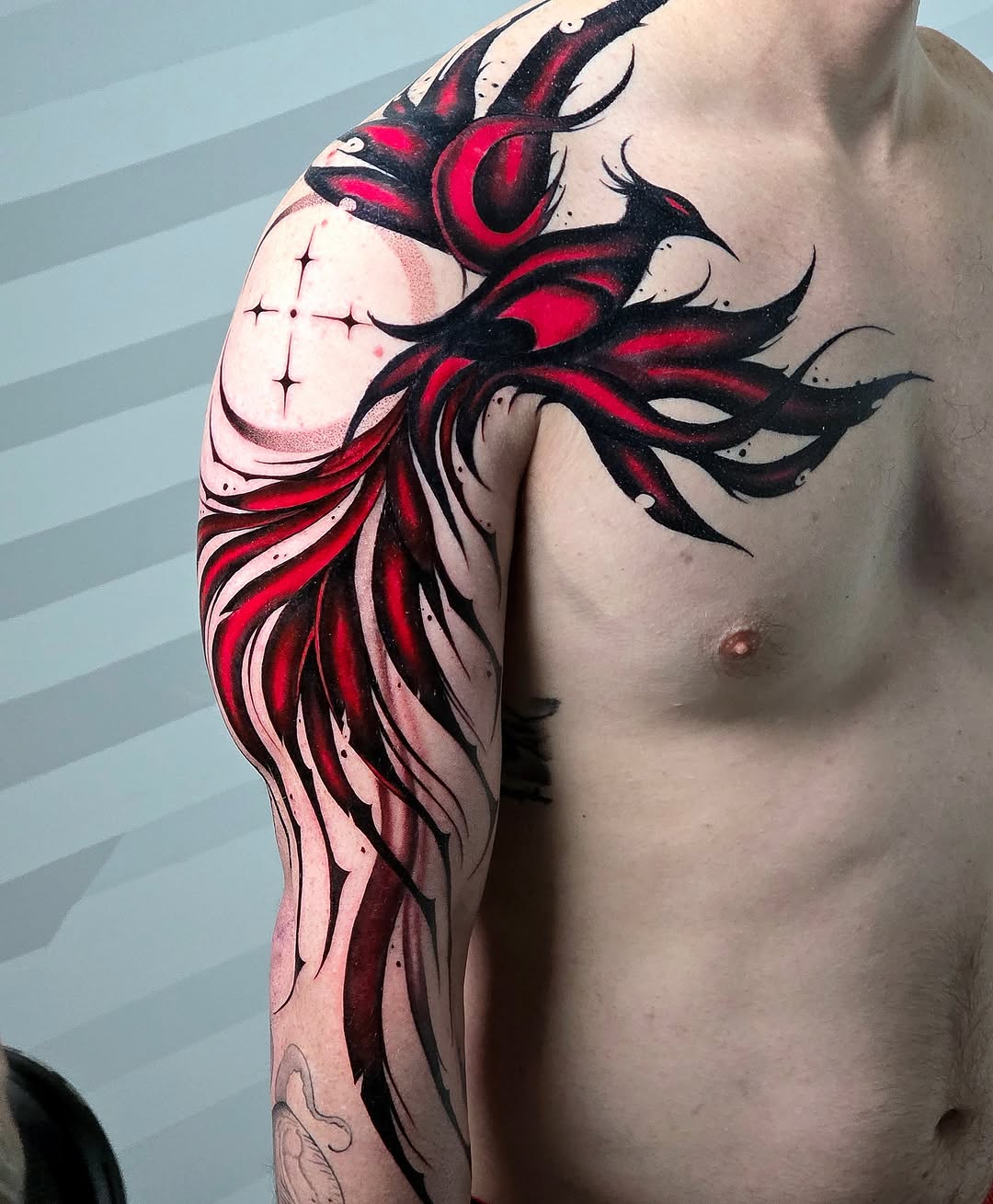 Tattoo by @kelseylorrae β trash_polka, blackwork
