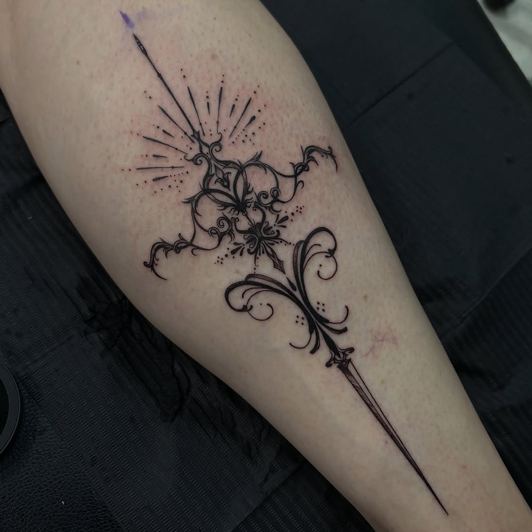 Tattoo by @b2_spiritink β fine_line, ornamental