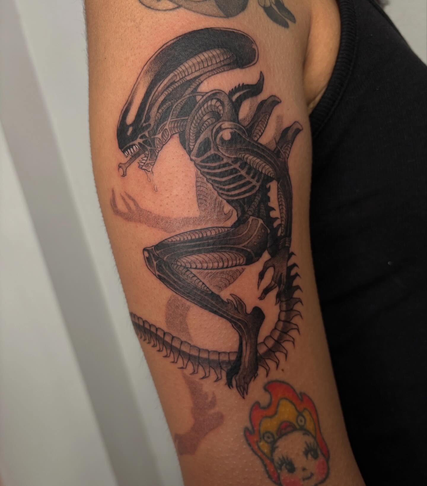 Tattoo by @parkiip — black_and_grey