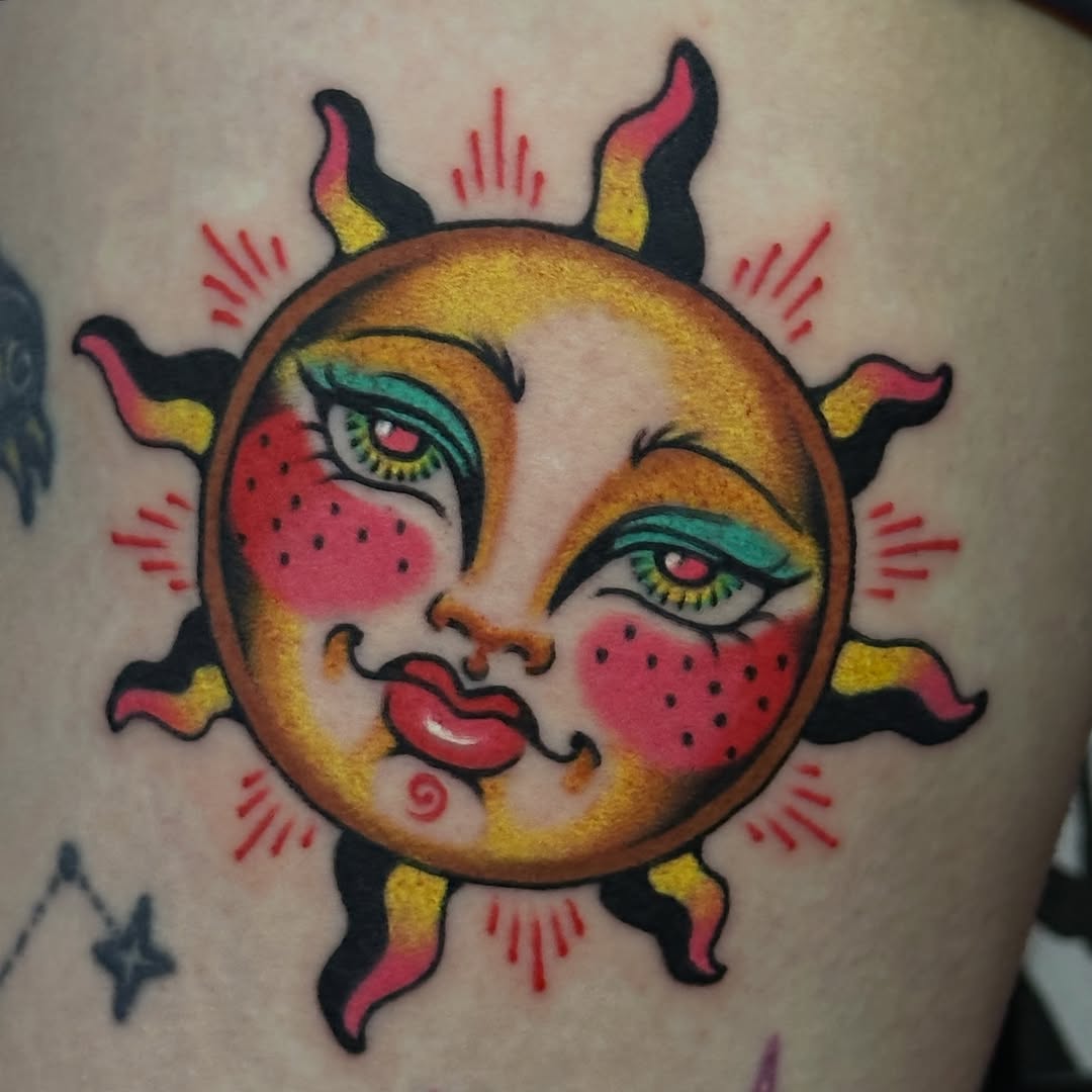 Tattoo by @cherrybomb_tatz4u — american_traditional, neo_traditional
