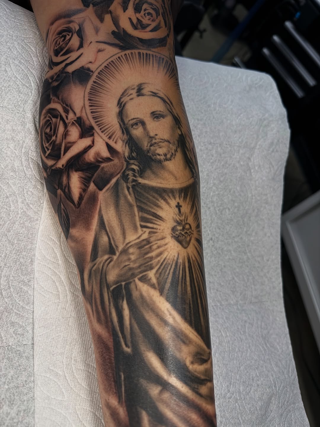 Tattoo by @_sloejamz_ — realism, black_and_grey