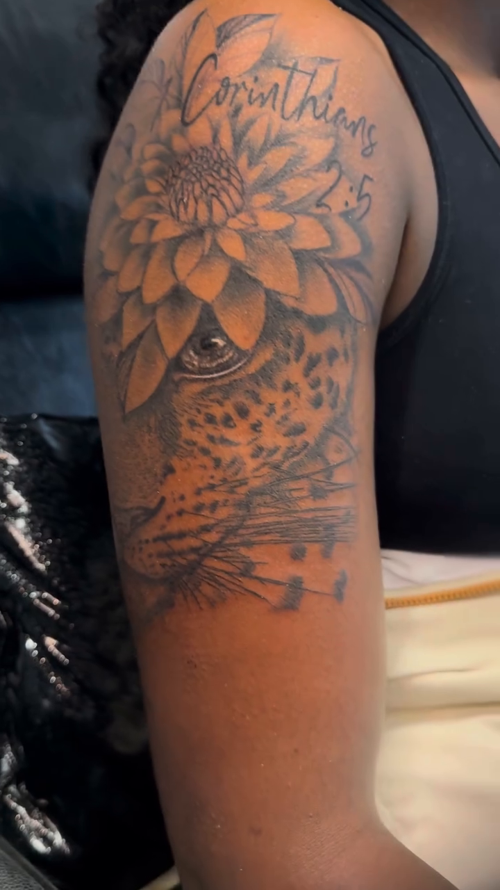 Tattoo by @thatgirlbutta — realism, black_and_grey