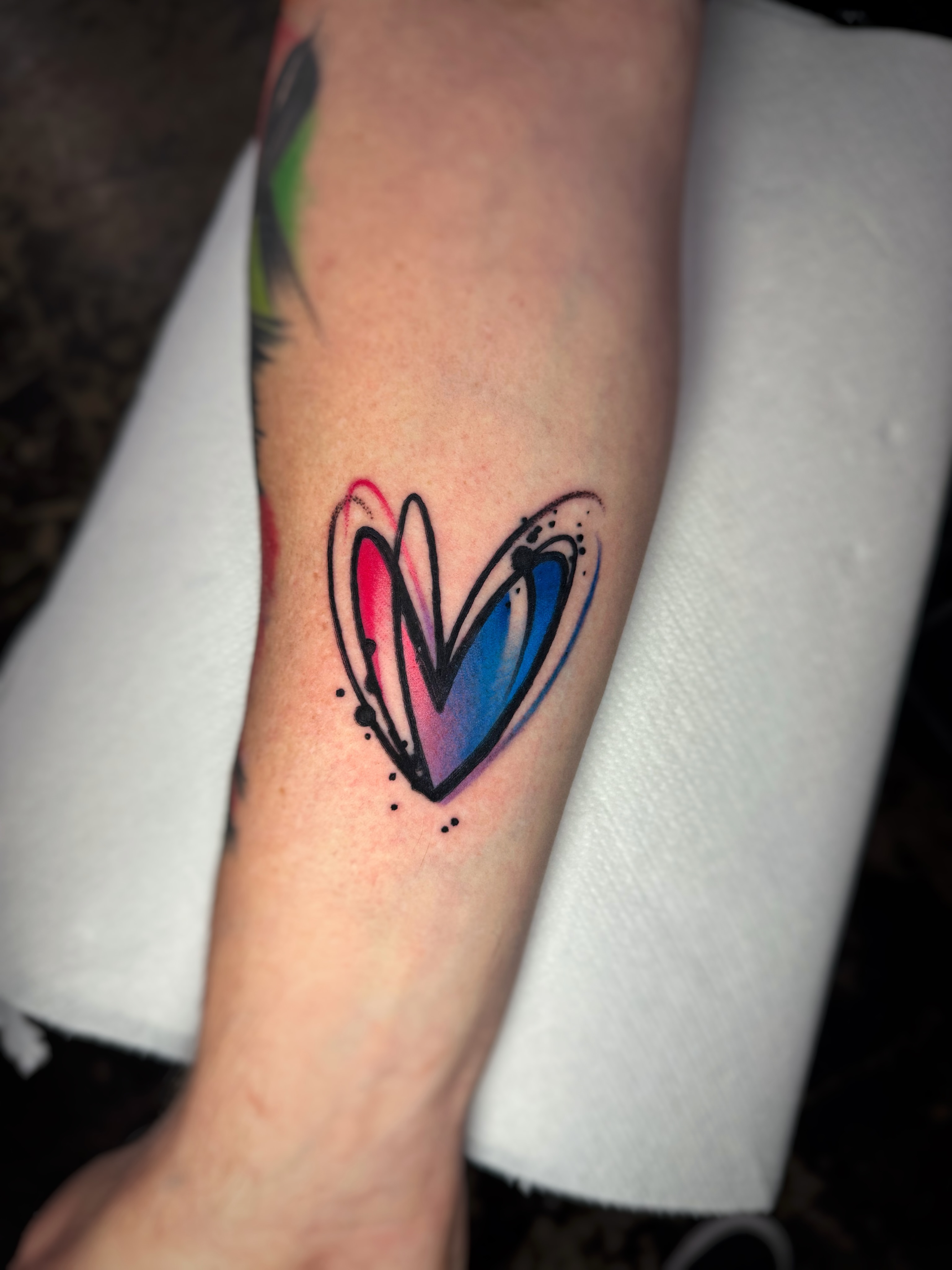 Tattoo by @martapoisontattoo โ watercolor