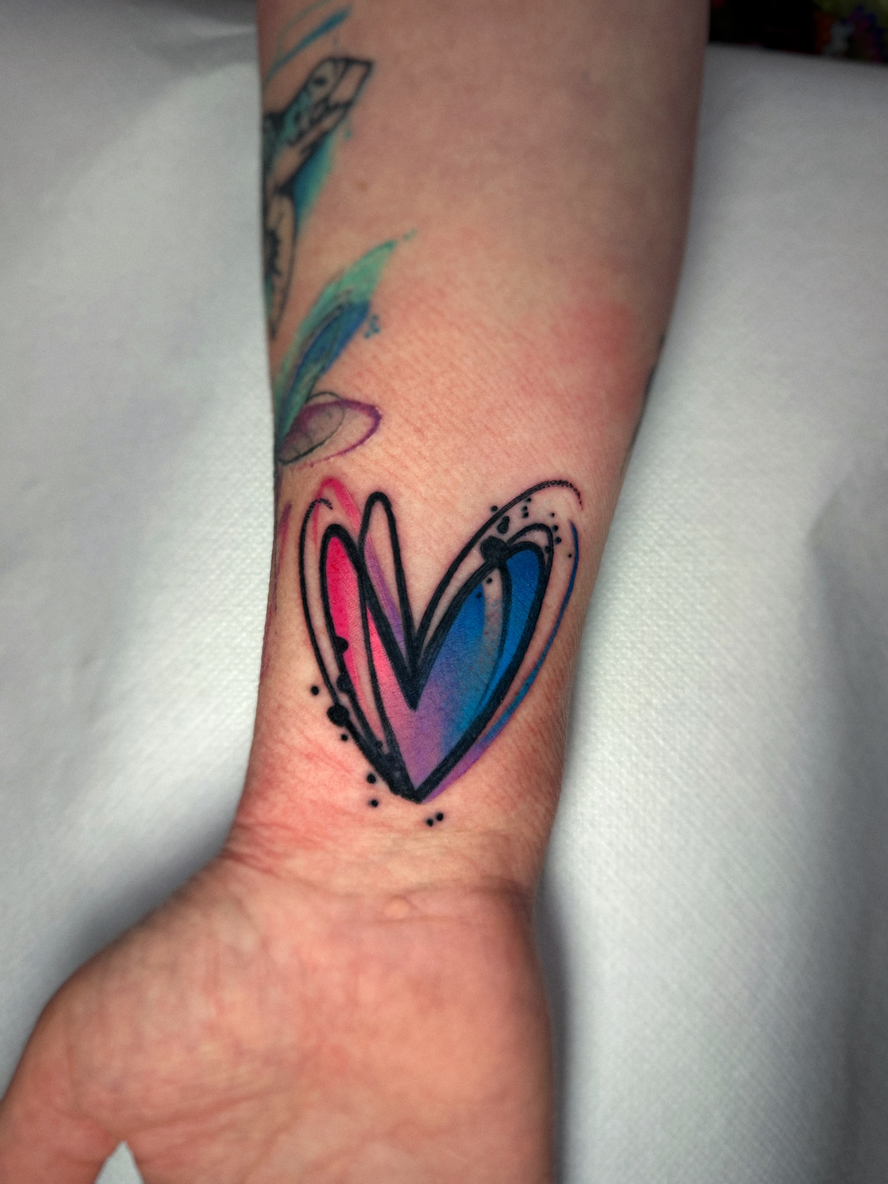 Tattoo by @martapoisontattoo โ watercolor
