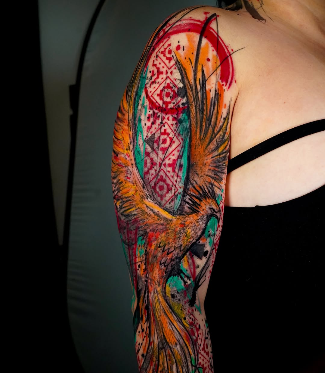 Tattoo by @supremedrone — trash_polka, illustrative