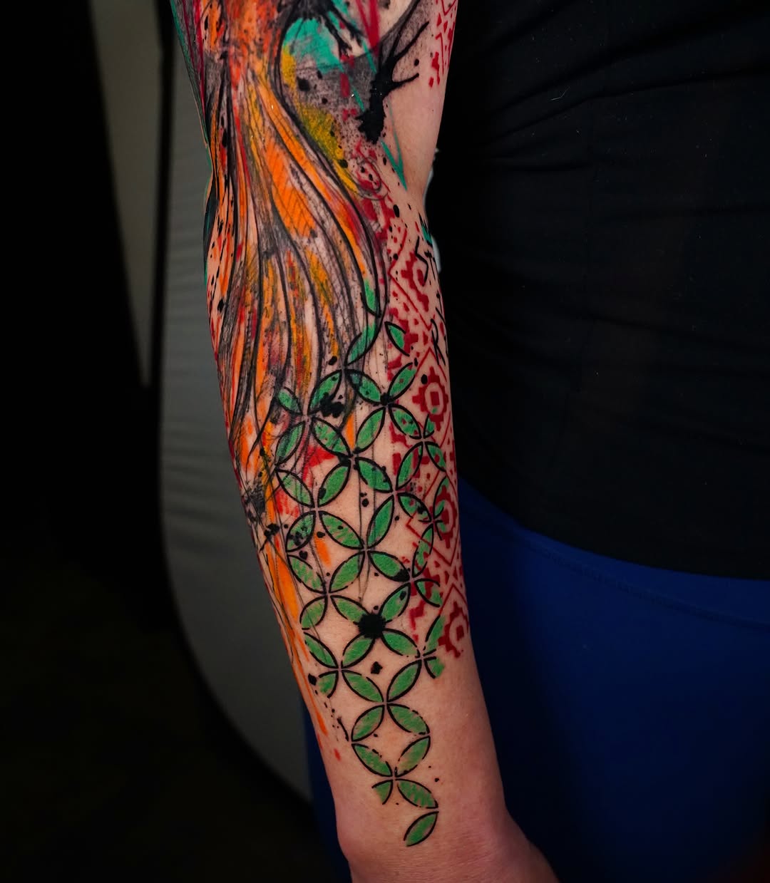 Tattoo by @supremedrone — trash_polka, ornamental