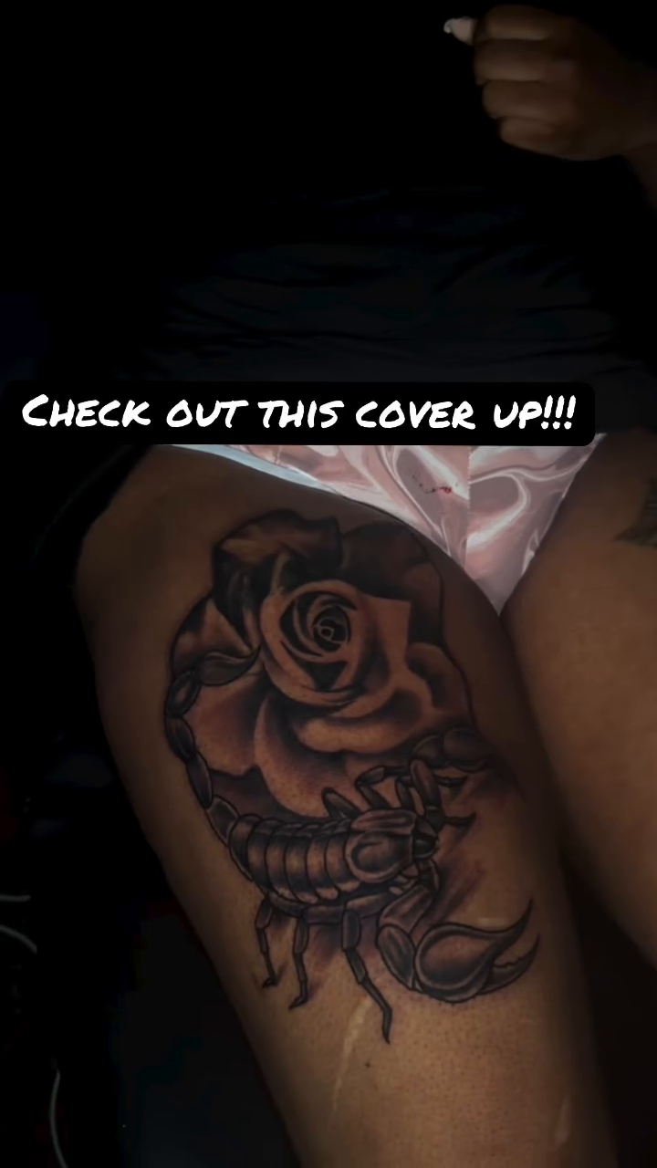 Tattoo by @broken_tattz β dark_realism, black_and_grey