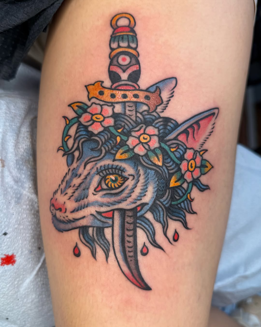 Tattoo by @lilspankee — american_traditional