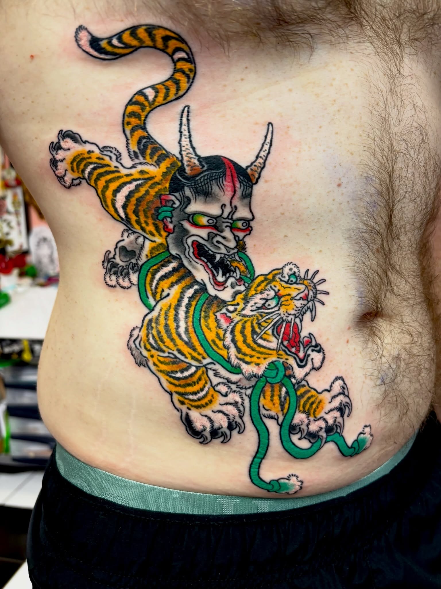 Tattoo by @elijahcole — american_traditional, japanese_irezumi