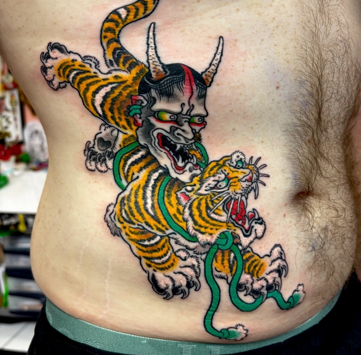 Tattoo by @elijahcole — american_traditional, japanese_irezumi