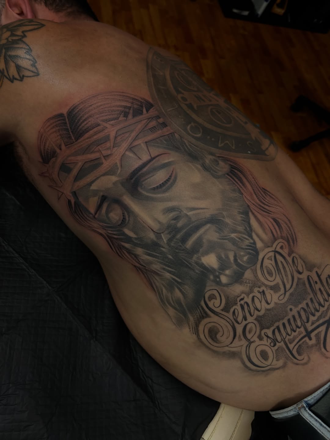Tattoo by @302inkgod — realism, lettering_script