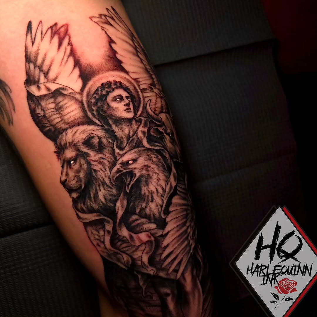 Realism tattoo on the thigh by HarleQuinn_Ink