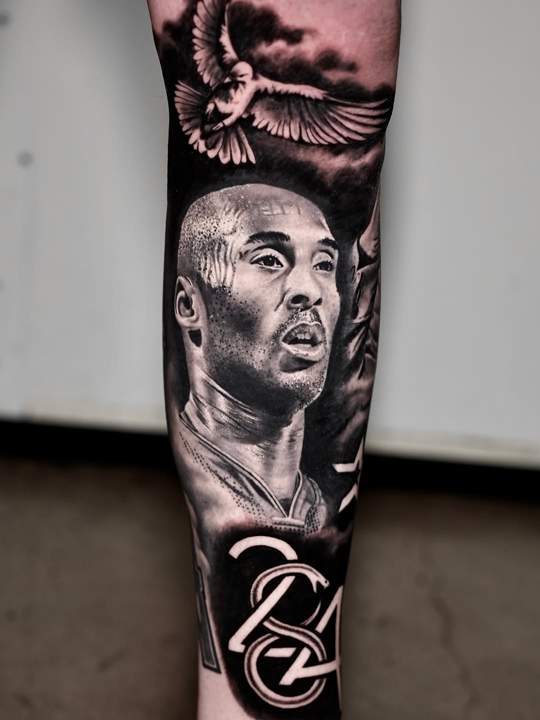 Surrealism tattoo on the forearm by Joshua Phillips, Mansfield, Ohio