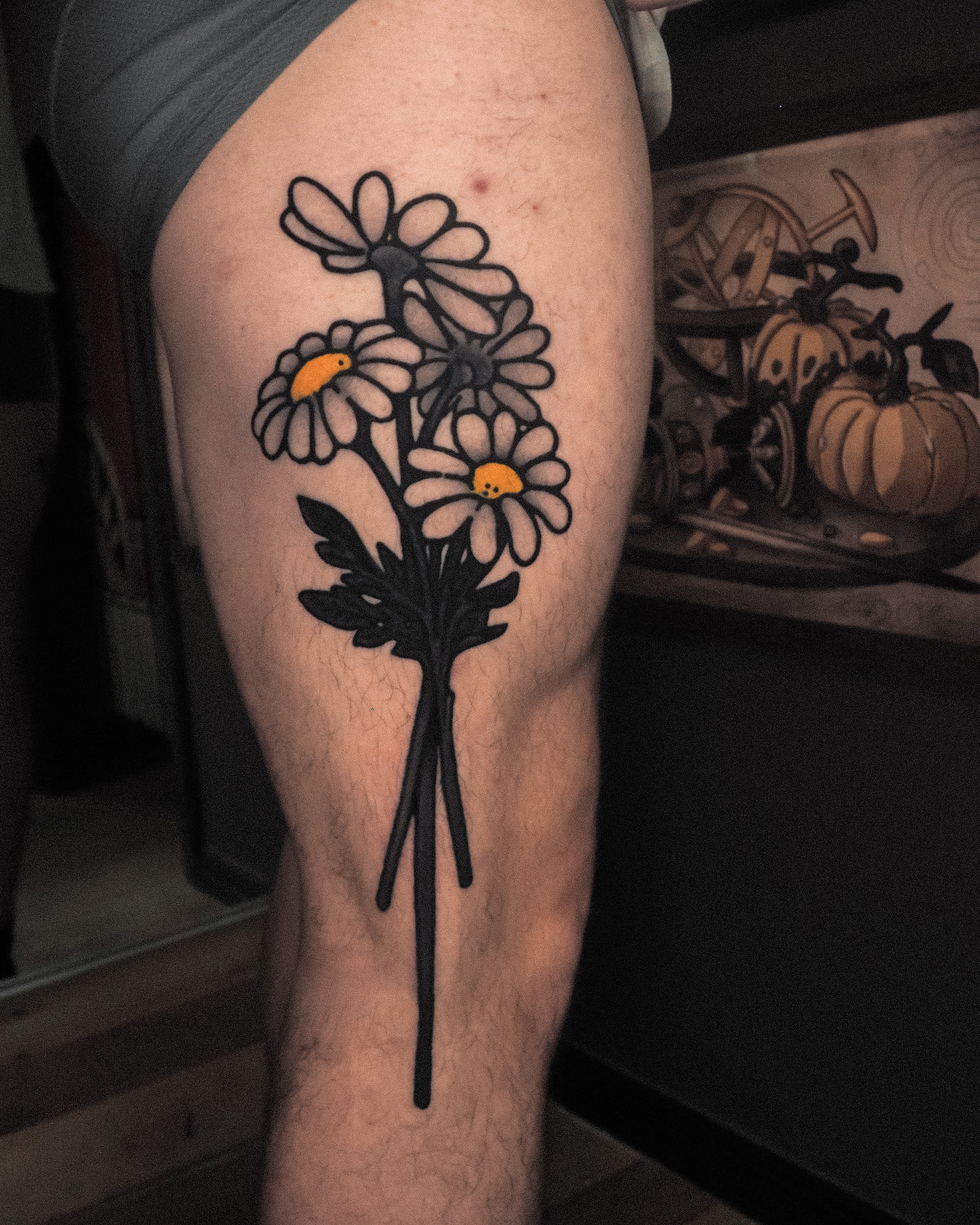 Tattoo by @anotheryearofdisaster — black_and_grey