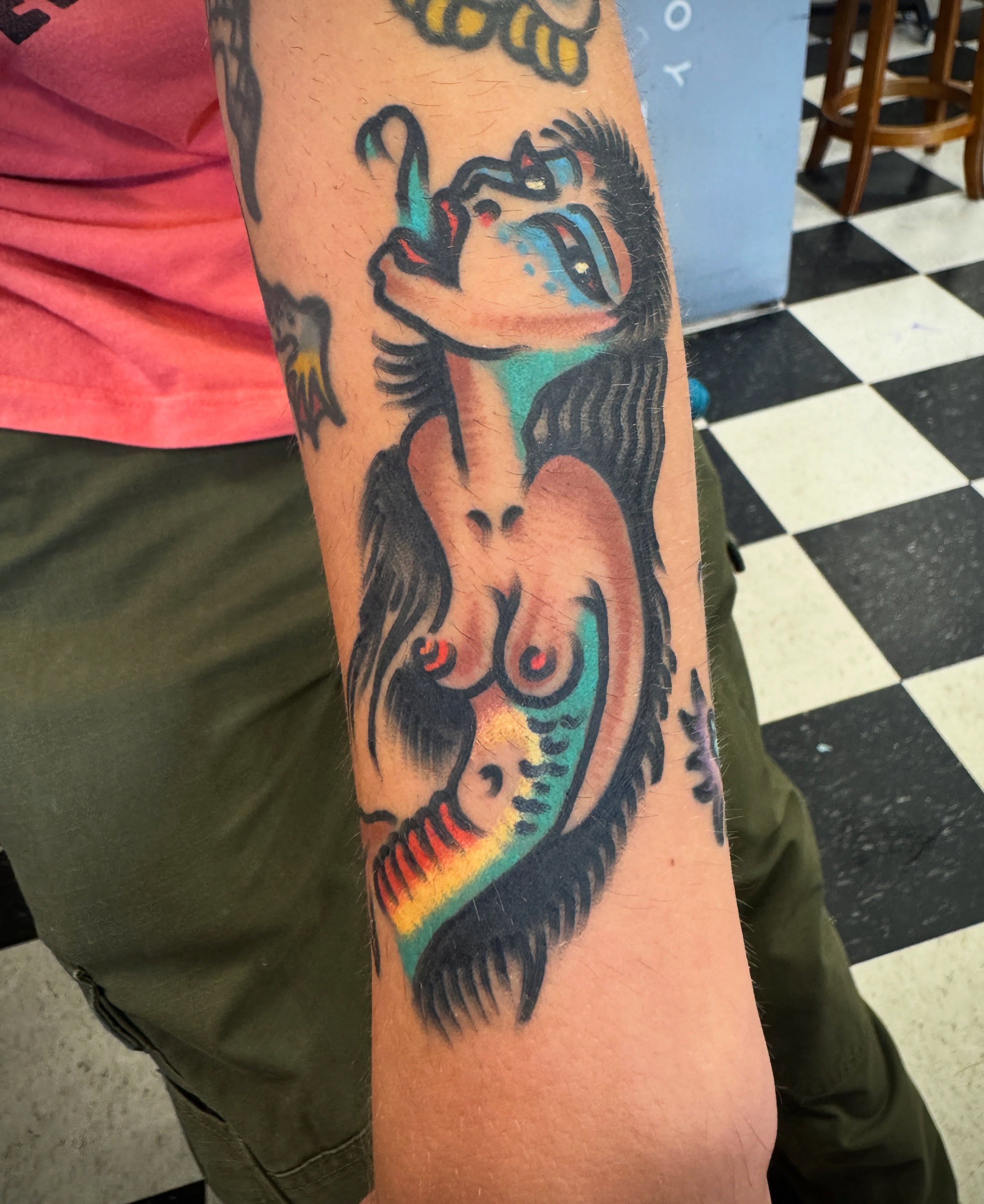 Tattoo by @trash.fires — american_traditional