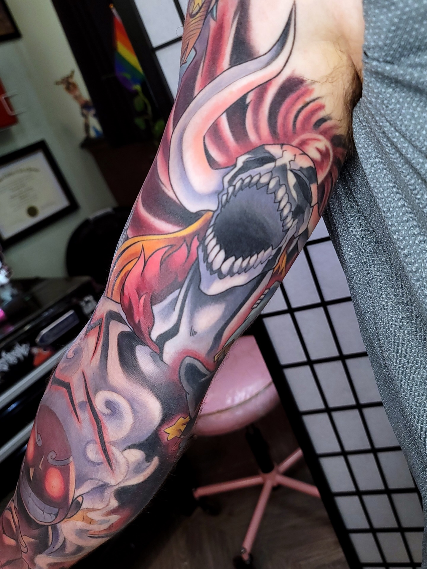 Demon japanese irezumi tattoo on the forearm by πΌπππΎππΌ π
πΌππππ