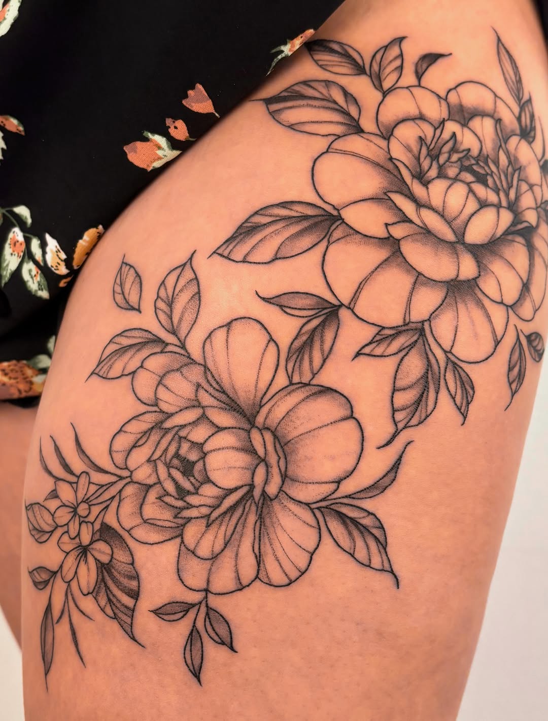 Tattoo by @profound.desires — black_and_grey, fine_line