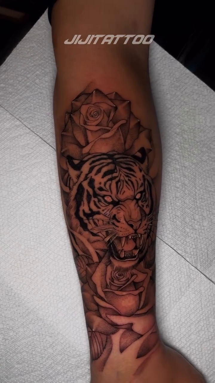 Tattoo by @jijitattoo — realism, black_and_grey