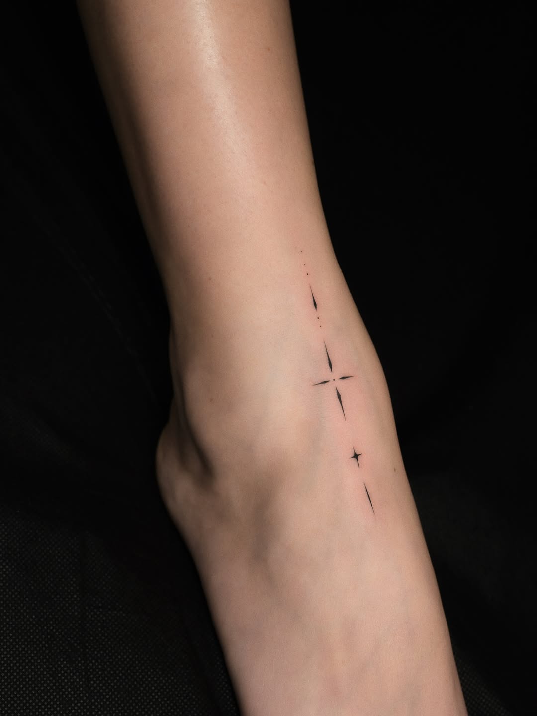 Stars sketch tattoo on the forearm by Victoria