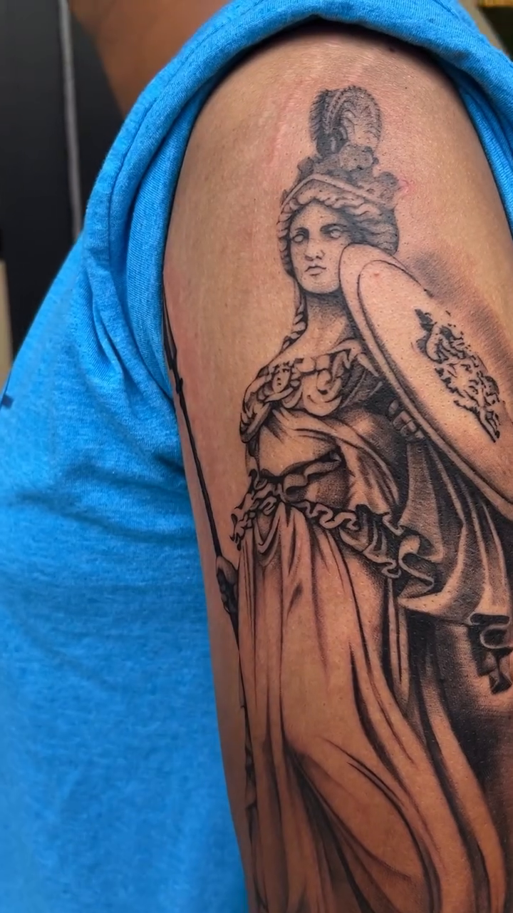 Tattoo by @thealliwilcox — realism, black_and_grey