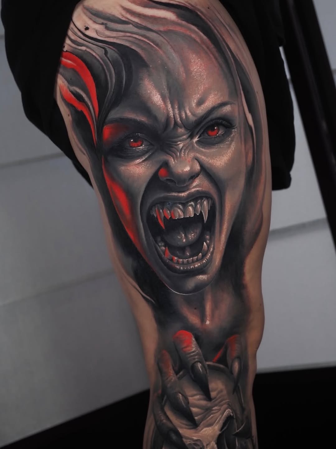 Tattoo by @anna_belle_tattoo — realism, dark_realism
