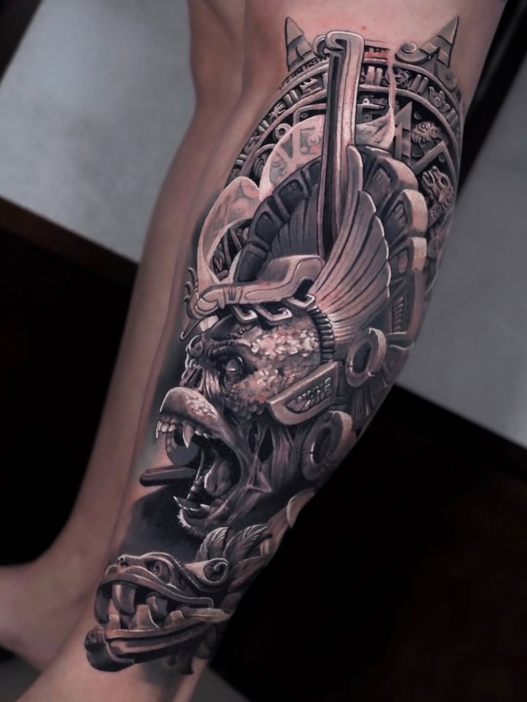 Tattoo by @anna_belle_tattoo — realism, black_and_grey