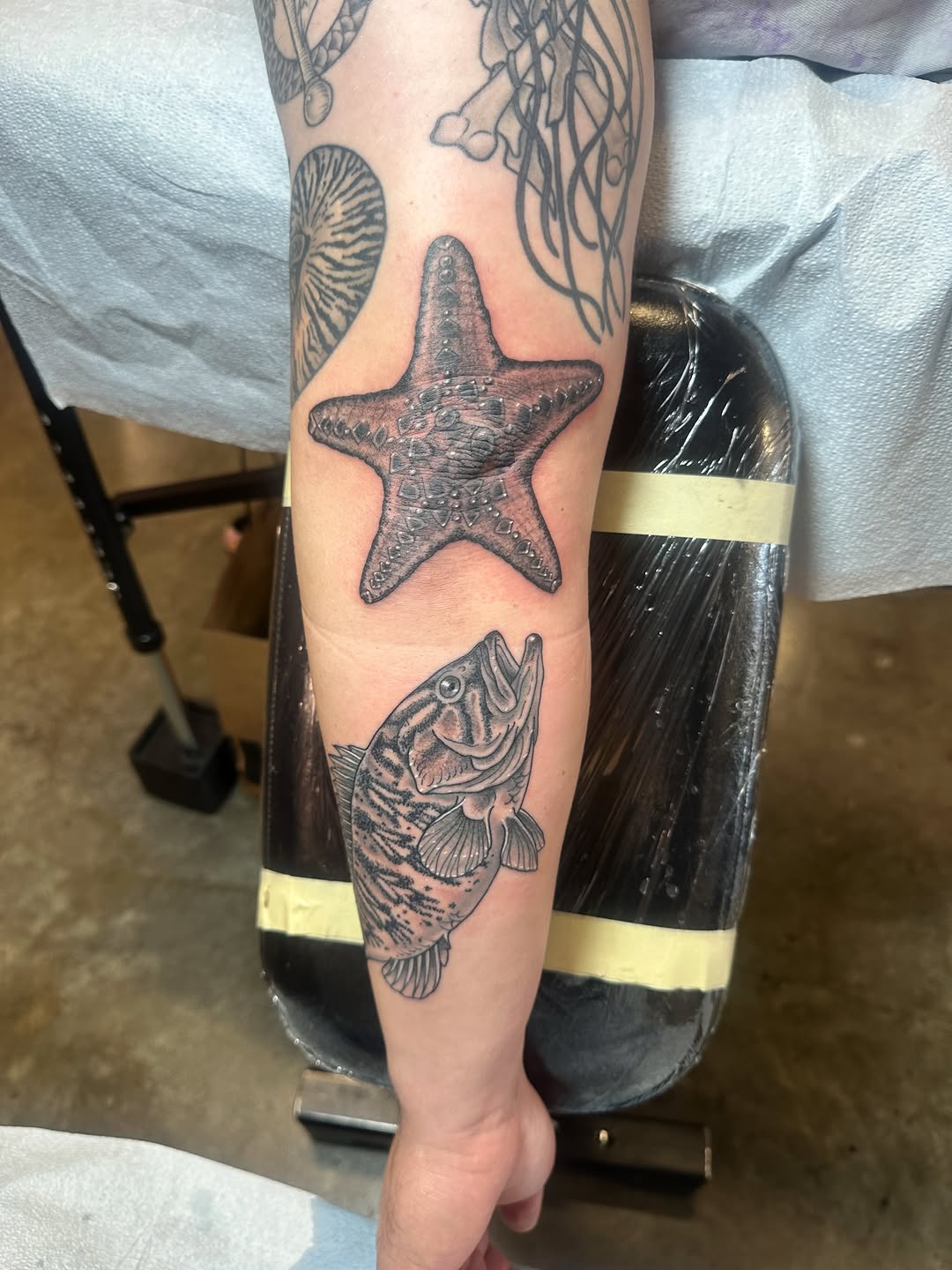 Tattoo by @beaniethemeanietattoo — realism, black_and_grey