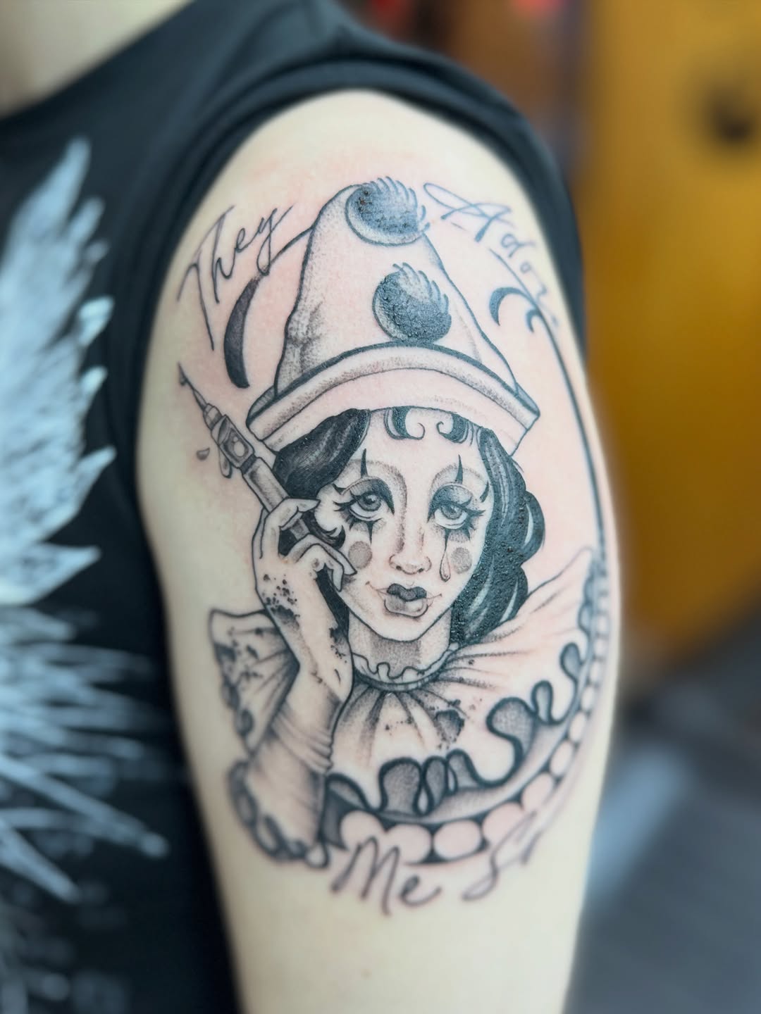 Tattoo by @rebecca.rose.tattoos — chicano, lettering_script