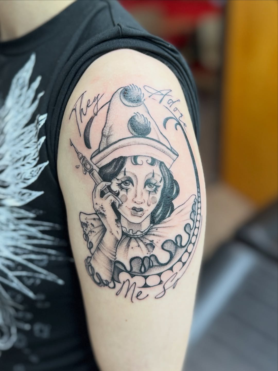 Tattoo by @rebecca.rose.tattoos — chicano, lettering_script