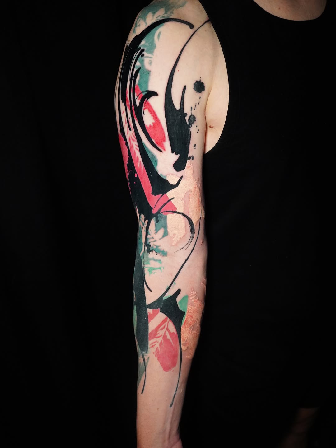 Tattoo by @darlgnau — trash_polka, watercolor