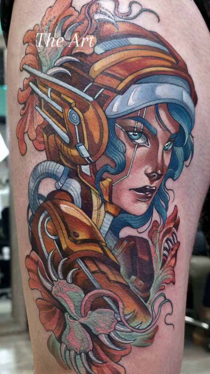 Tattoo by @jessicacanvas_tattoo — realism, trash_polka