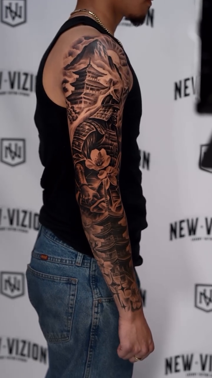 Tattoo by @tatts_by_ant — japanese_irezumi, black_and_grey