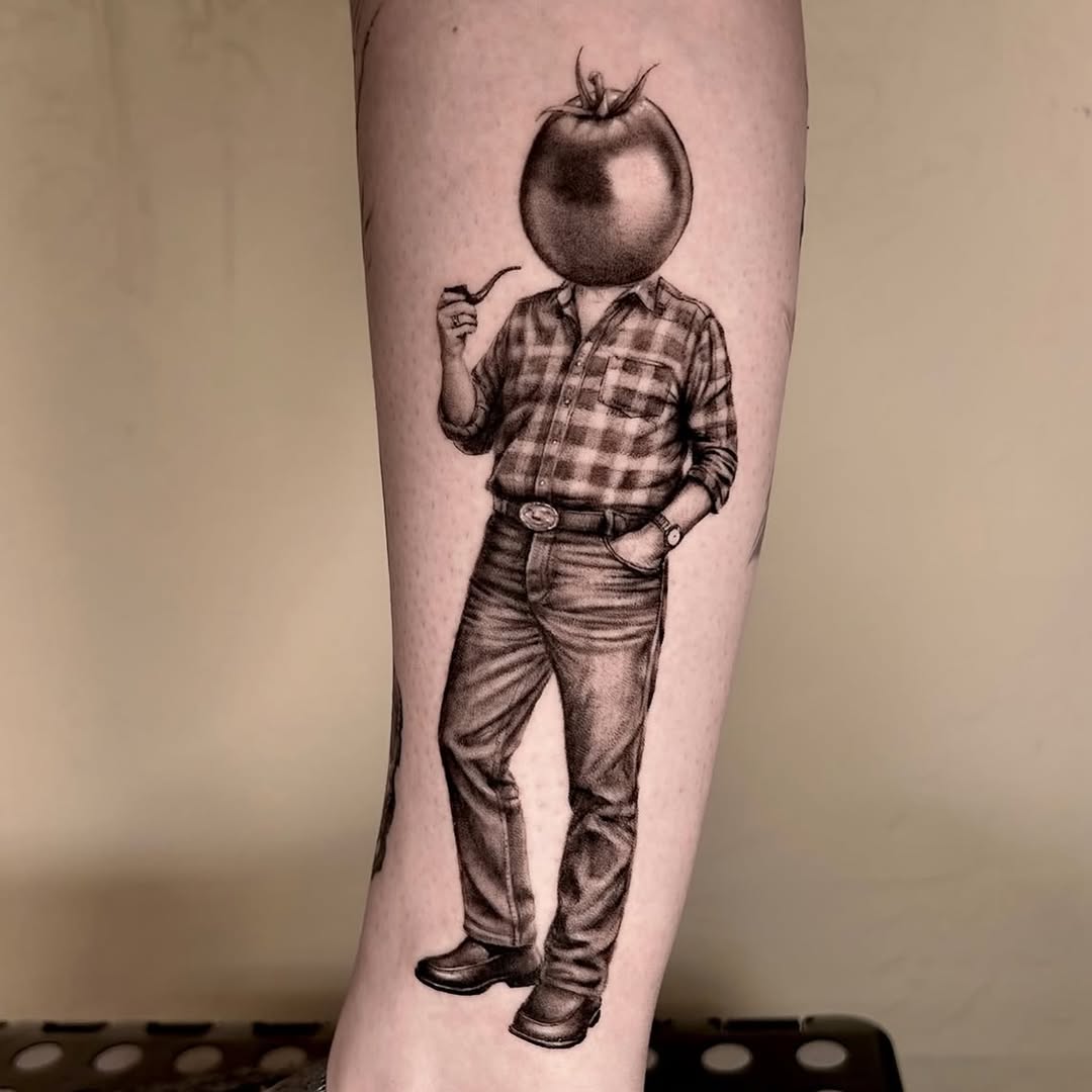 Surrealism tattoo on the forearm by Longtea