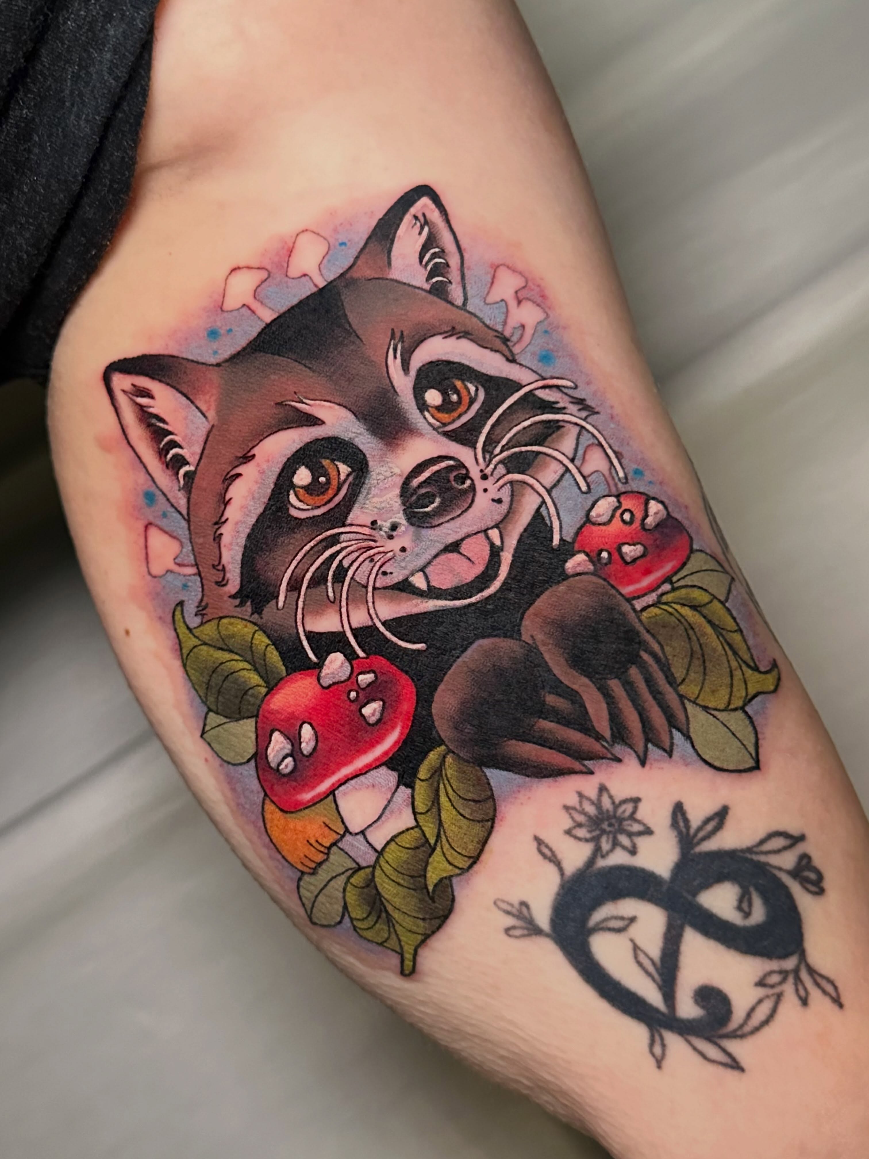 Tattoo by @happycampertattoos โ new_school, realism