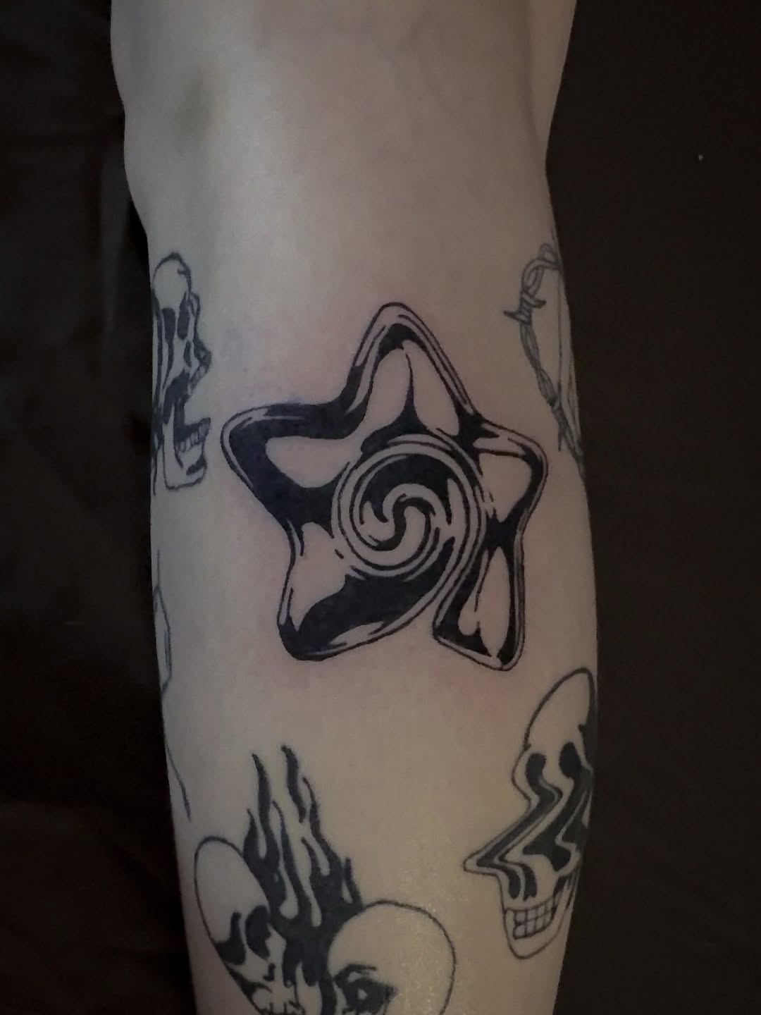 Melting star ignorant tattoo on the forearm by ☆ ciara ☆