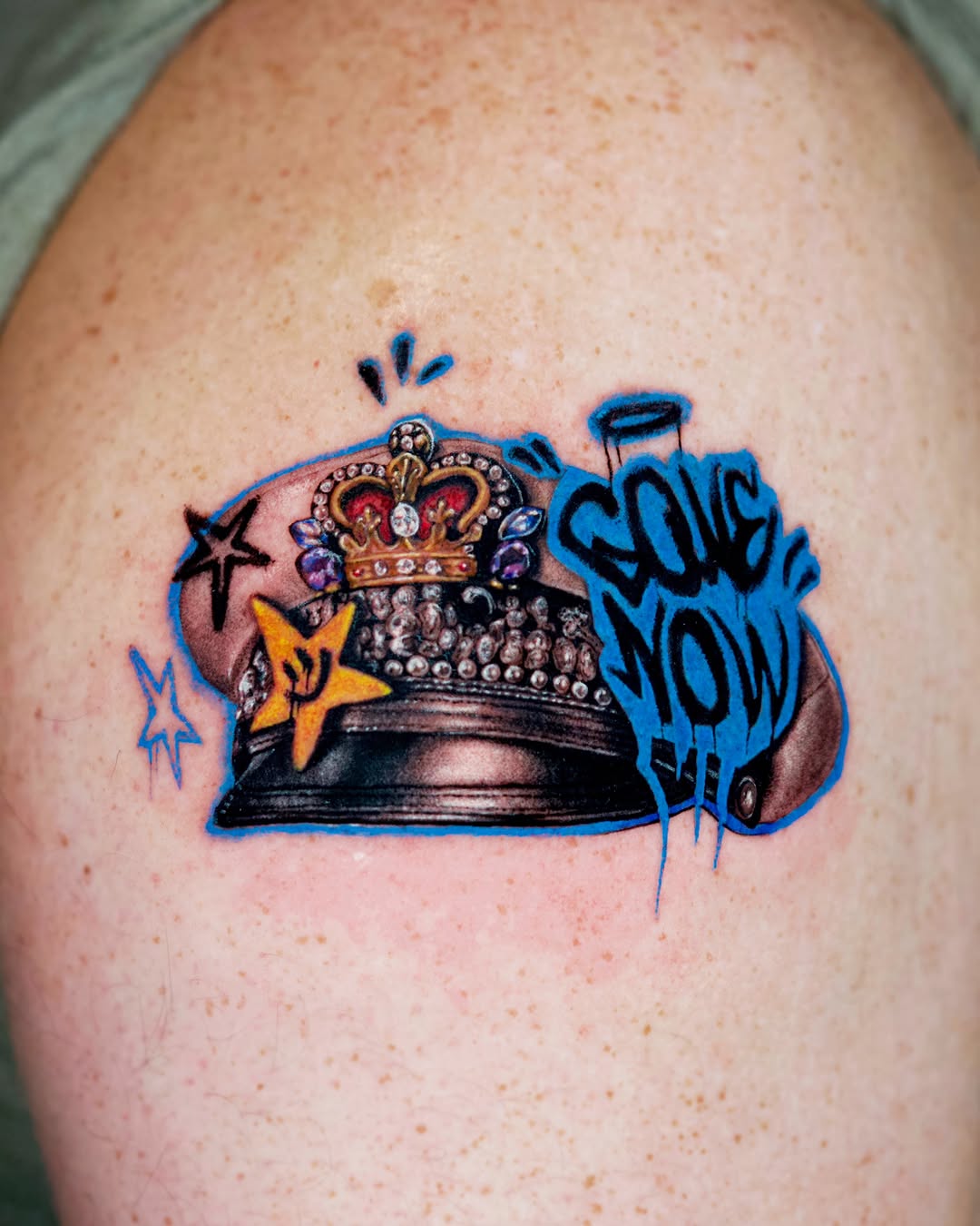 Tattoo by @tattooist_yeye — new_school, trash_polka