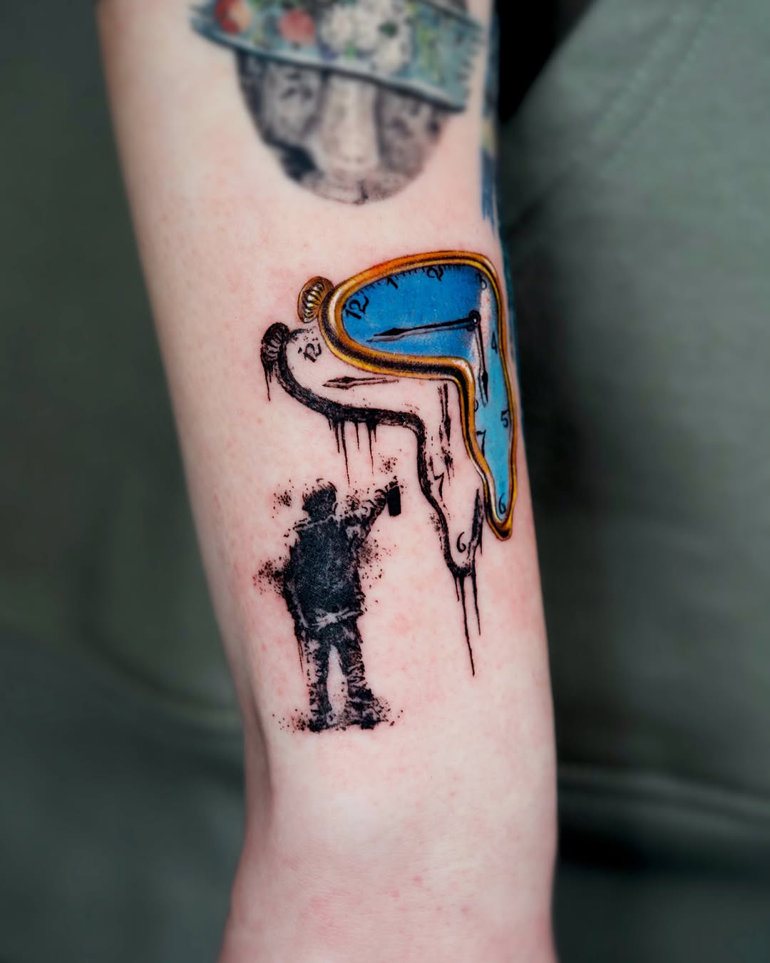 Tattoo by @tattooist_yeye — surrealism, blackwork