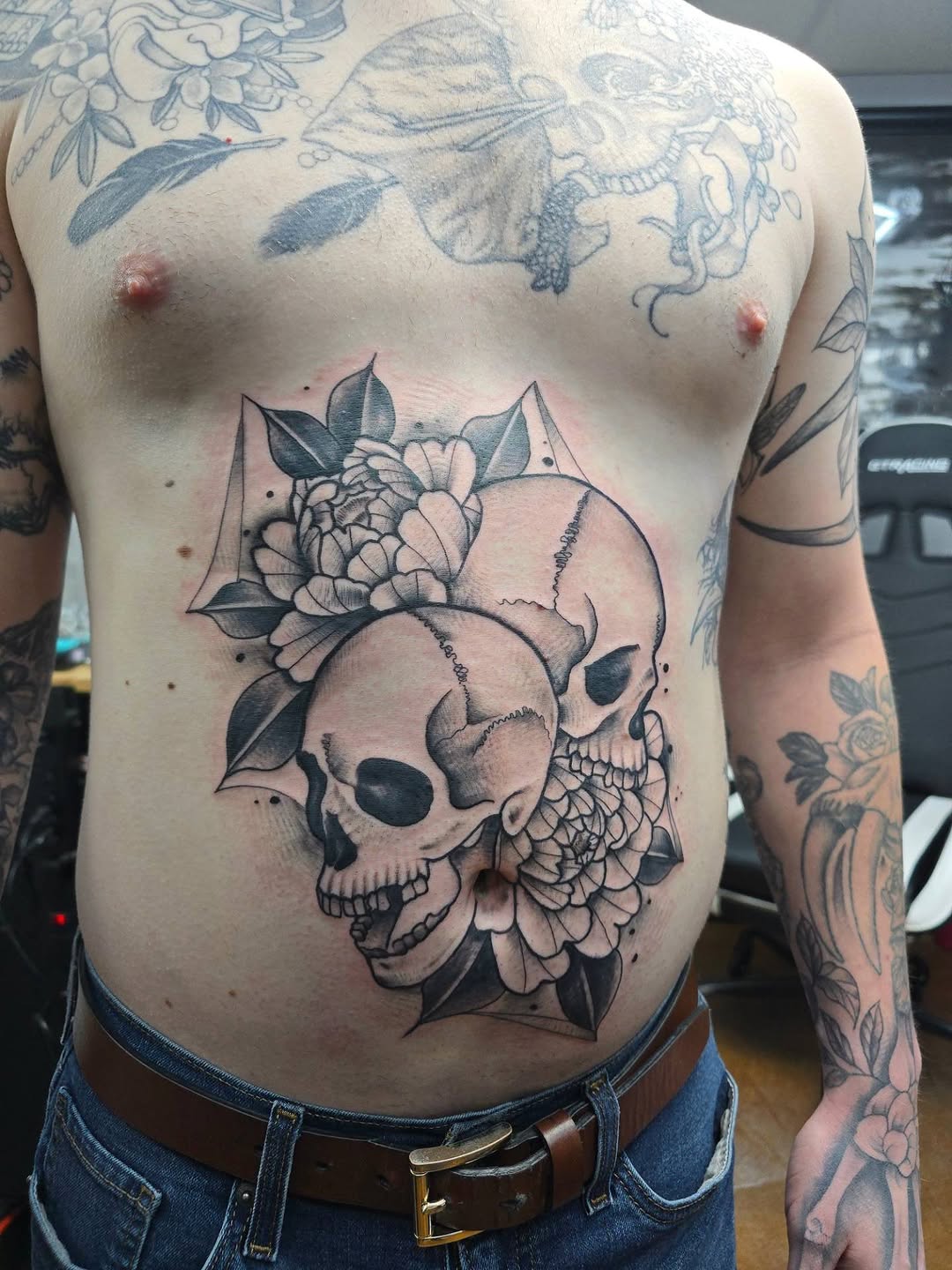 Tattoo by @jongriffintat2 — black_and_grey, ornamental