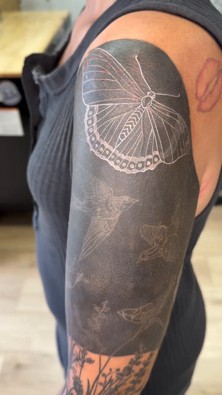 Japanese tattoo on the forearm by Stvn Geyer, Urbandale, Iowa
