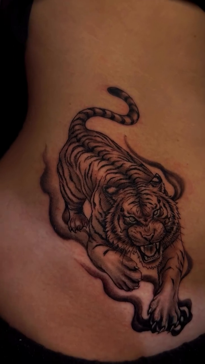 Tattoo by @tatsdesanchez — realism, black_and_grey
