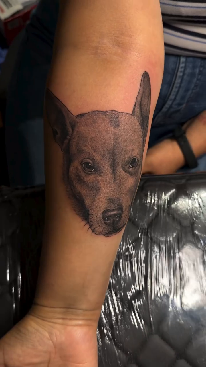 Tattoo by @bornrebel_tattoos — realism, black_and_grey