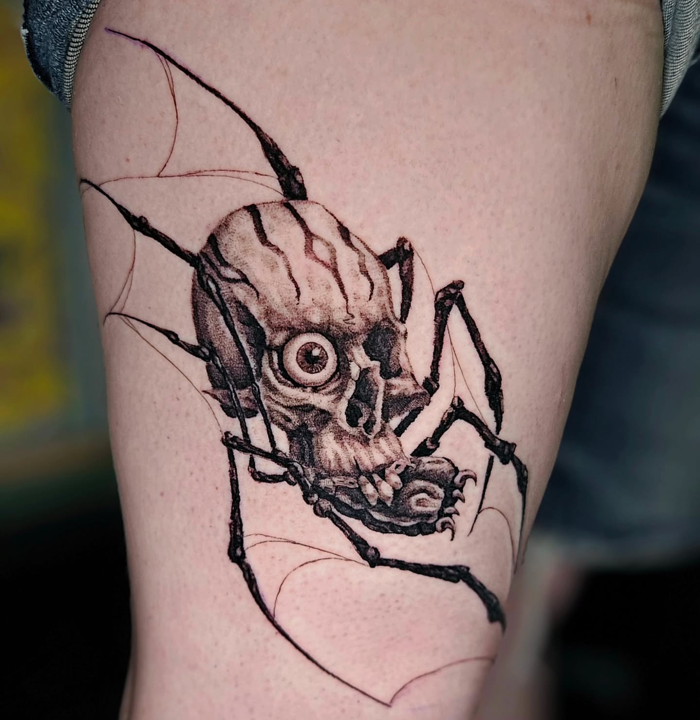 Tattoo by @walt_tattoo_mke — dark_realism, black_and_grey