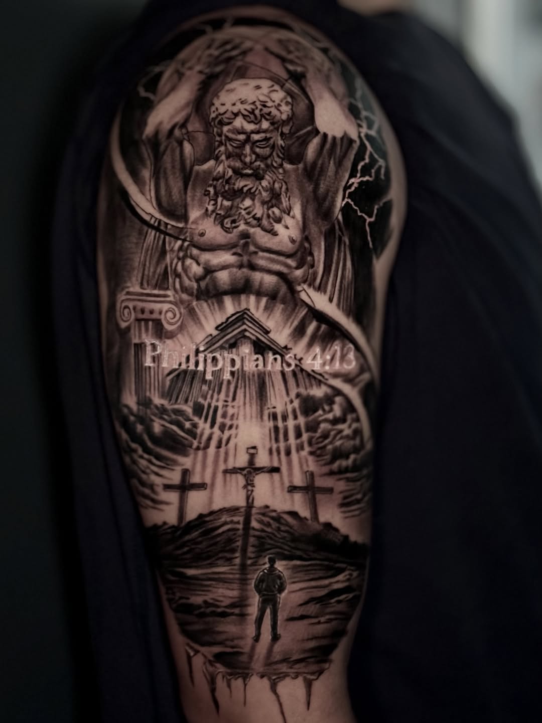 Realism tattoo on the forearm by Miguel Garcia