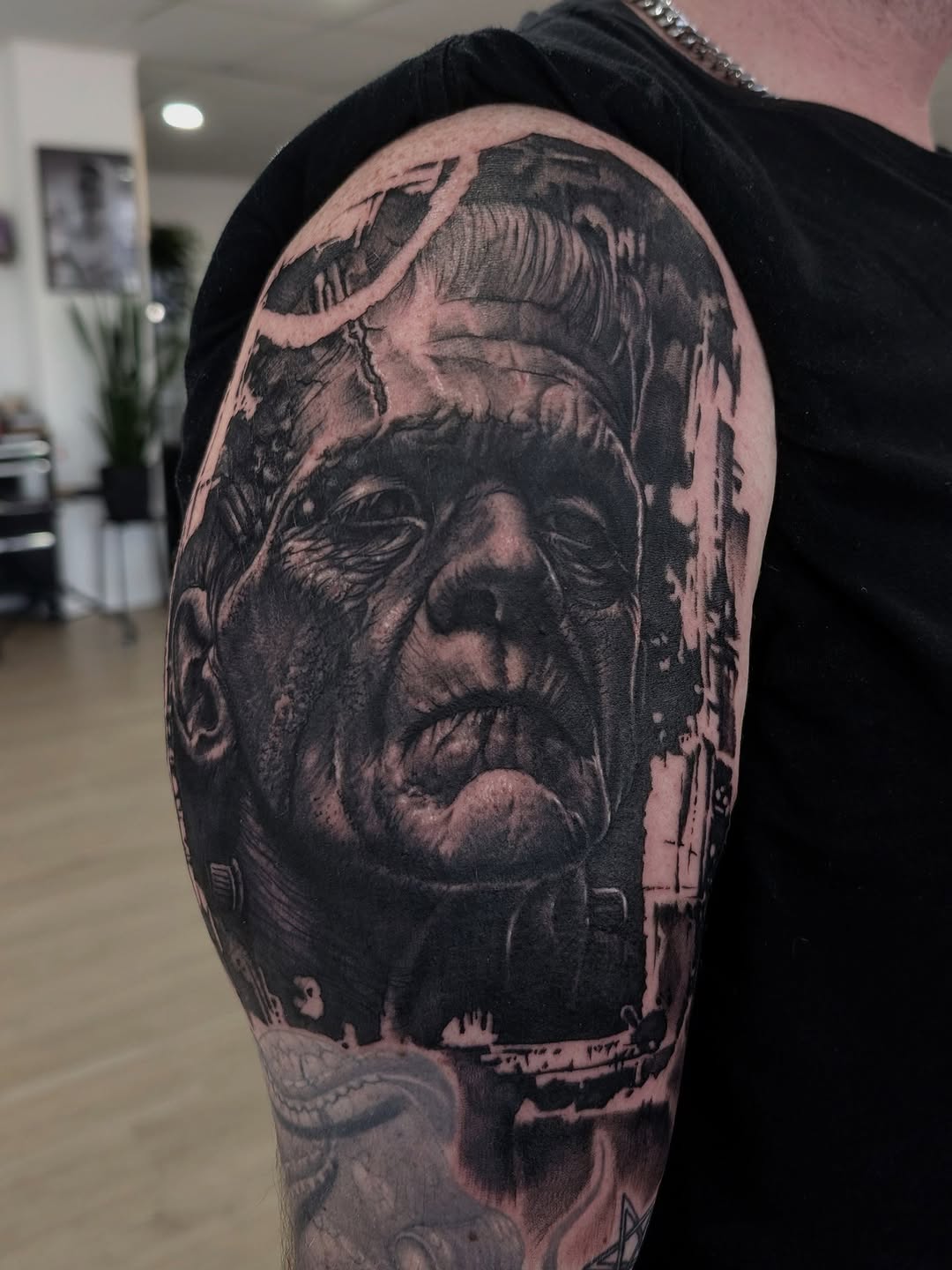 Tattoo by @alex.capatina.tattoos — realism, black_and_grey