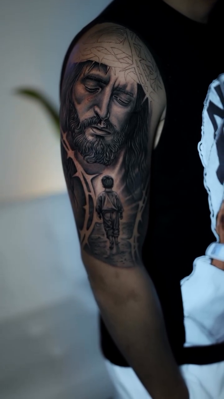 Tattoo by @eduardoart_indigo — realism, black_and_grey