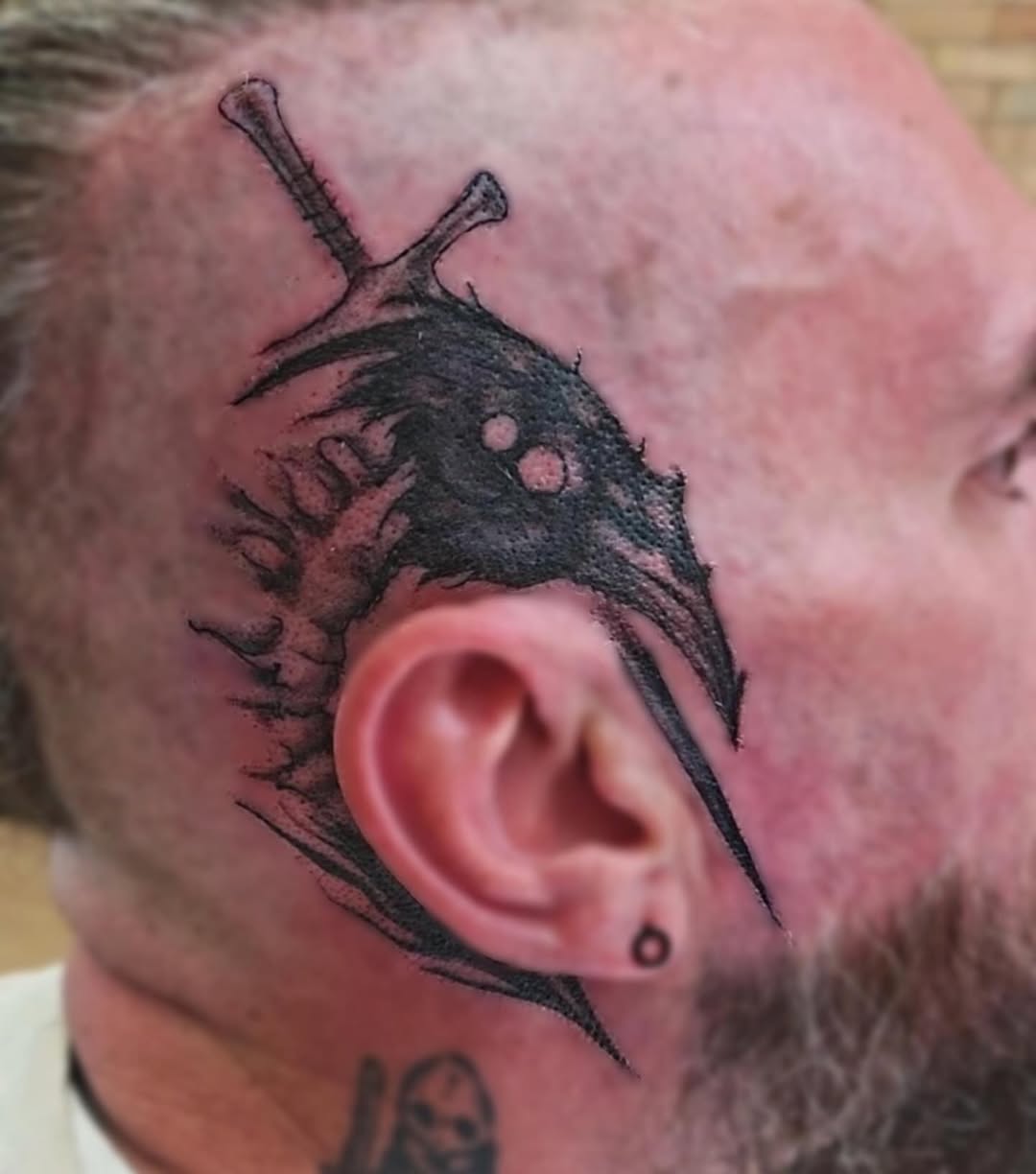 Tattoo by @sebastiana_sangre — blackwork, dark_realism