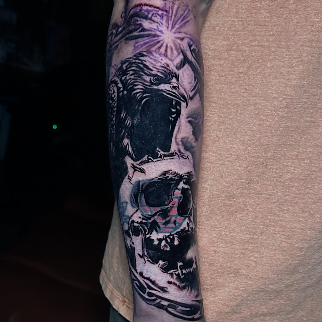 Tattoo by @crisp_ink — realism, black_and_grey